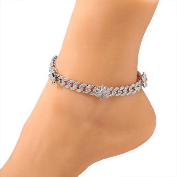 Butterfly Cuban anklet