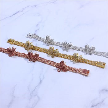 Butterfly Cuban anklet
