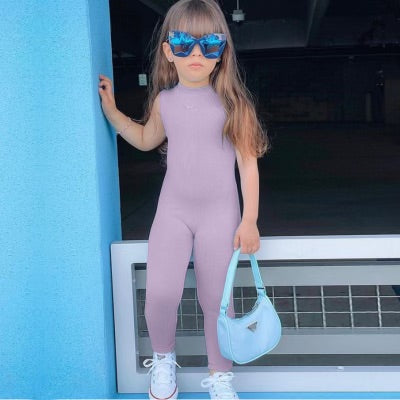 Girls activewear jumpsuit