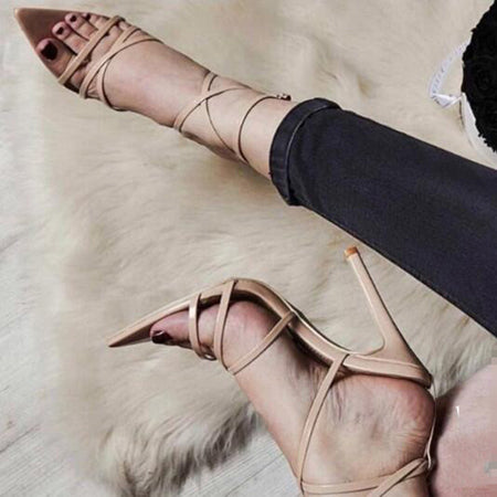Classic ankle strapped heels