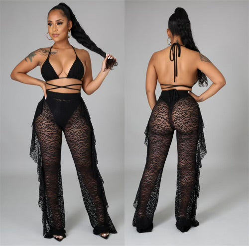 3 piece lace swimsuit set