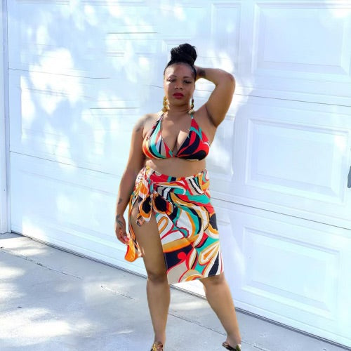 Bikini with coverup set