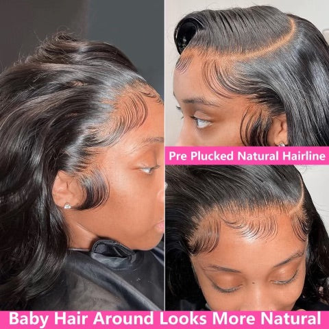 13x4 Body wave HD Transparent lace wig