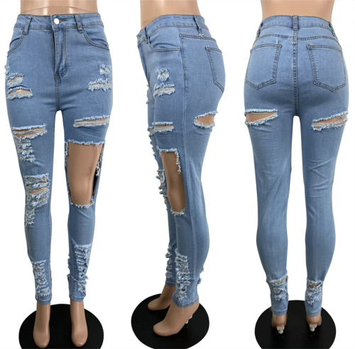 Ripped slim fit jeans