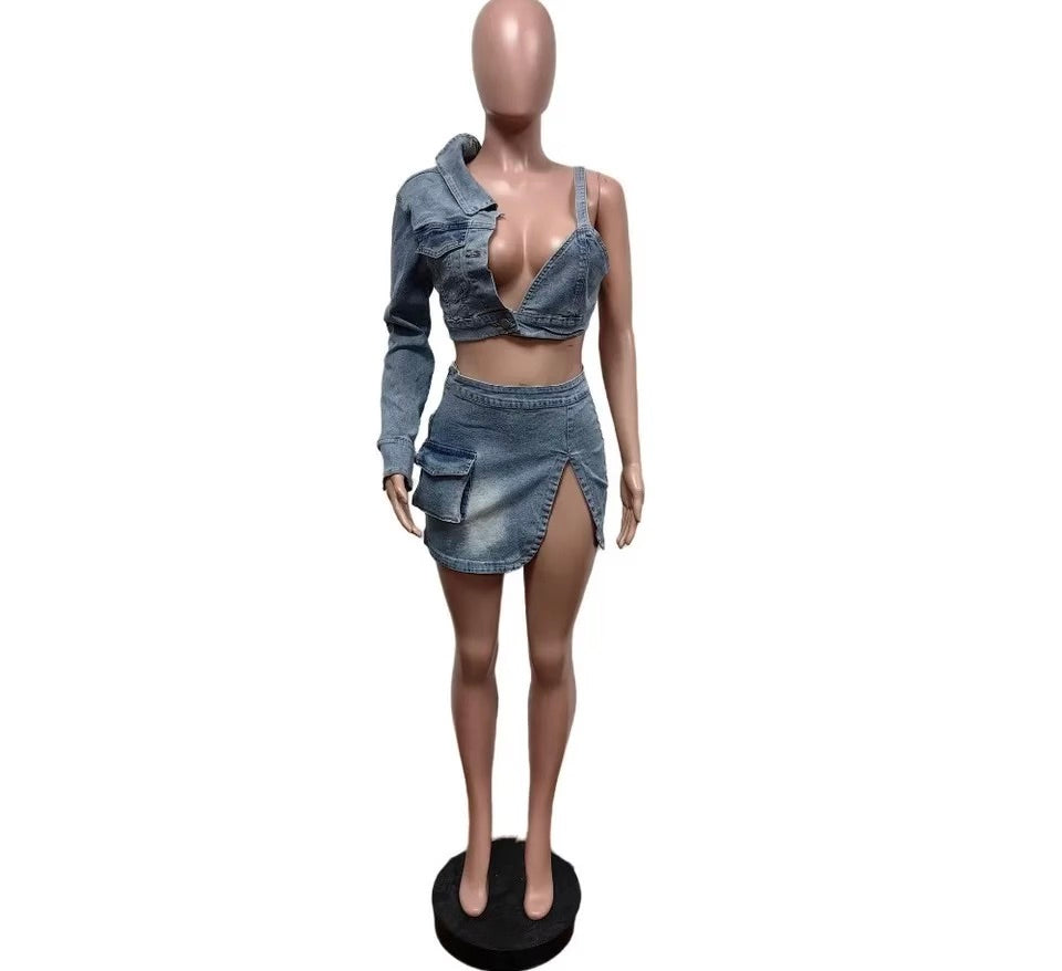 Myliyah denim set