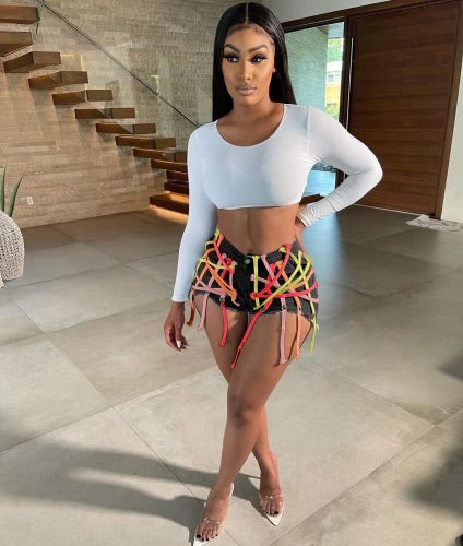 Cross bandage shorts