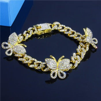Butterfly Cuban anklet