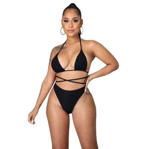 3 piece lace swimsuit set