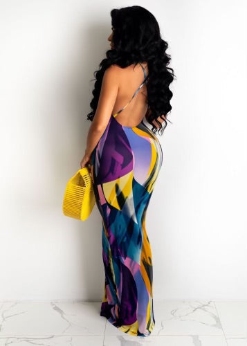 Backless maxi dress