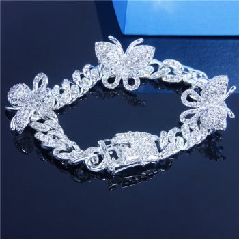 Butterfly Cuban anklet