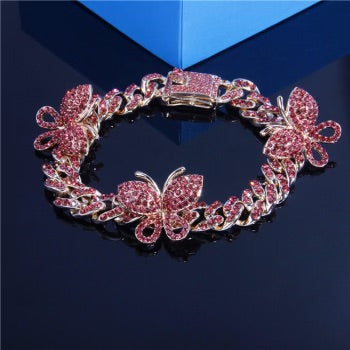 Butterfly Cuban anklet