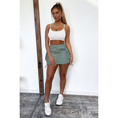 Drawstring skirt