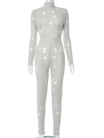 Hallow knitted one piece